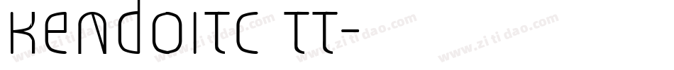 KendoITC TT字体转换